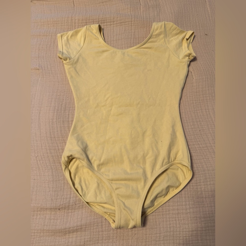 Yellow ballet leotard, girls large
